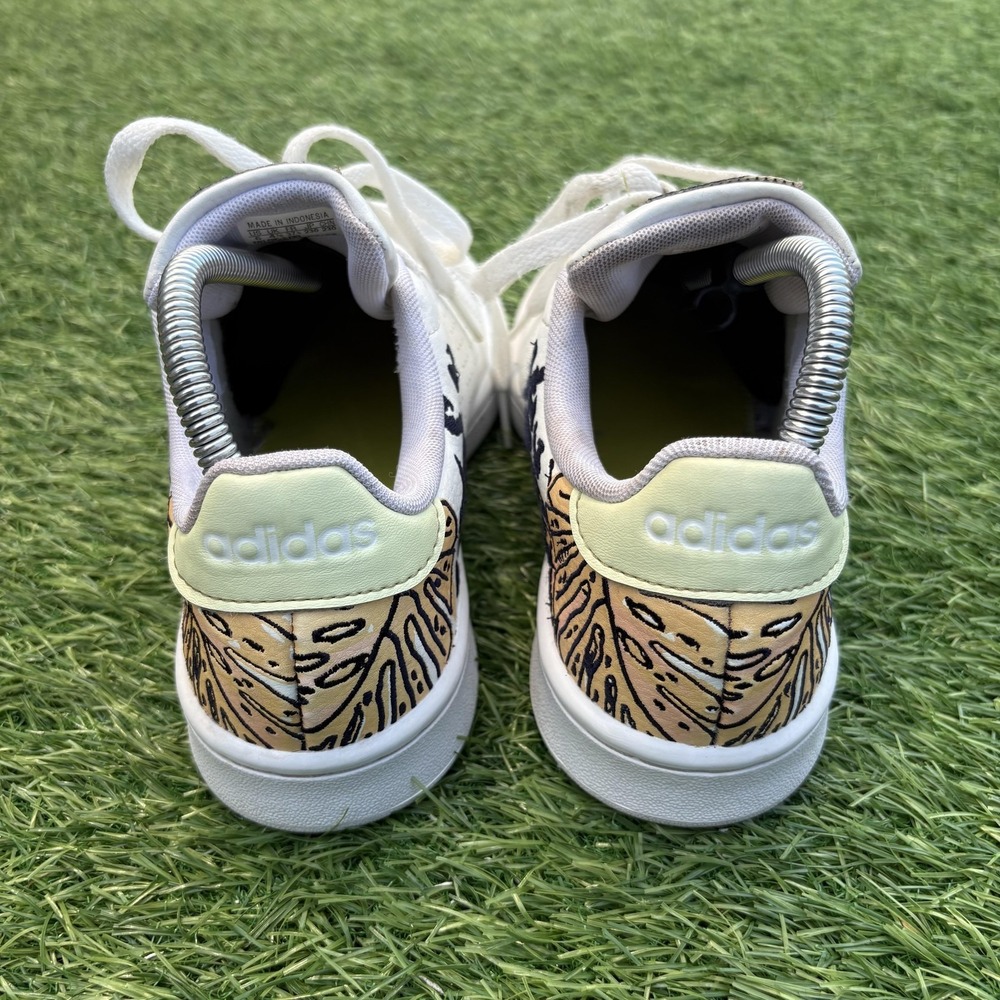 Adidas Farm Rio Advantage Court Shoes Womens Size 6 White Animal Print GZ4044 - Picture 6 of 12